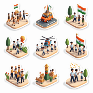 Republic Day - Sticker Sheet v12